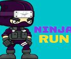 Ninja run 2D divertido corrida sem fim