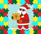 Santa Puzzle Dla Dzieci