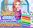 Vincy料理"虹の誕生日ケーキ