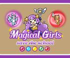 Magische meisje Redden van de school