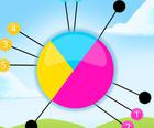 Color Pin Circle-Priklausomybę Pin Shooter Žaidimas