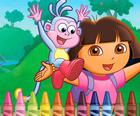 Dora ที่เอ็กซ์พลอเรอร์ 4 Coloring 