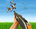鳥の狩猟銃の火の射手