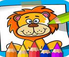 Libro da colorare per i bambini: Pagine da colorare animali è t