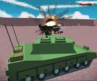 O Helicóptero E A Batalha De Tanque Tempestade No Deserto Multiplayer