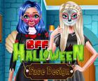 BFF Halloween tvár dizajn