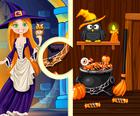 Witchs Casa De Halloween Puzzle-Uri