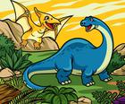 Erinnerung an antike Dinosaurier