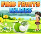 หา Fruits ชื่อ