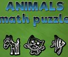 Animali puzzle di matematica