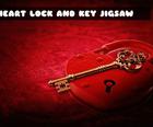 心锁和钥匙拼图