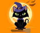 Gắt Gỏng Halloween Mèo Jigsaw