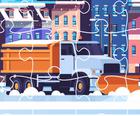 Snow Plow Trucks Jigsaw