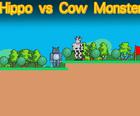 Hipopótamo vs Monstruo de Vaca