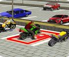 مدينة الدراجة لعبة وقوف السيارات 3D
