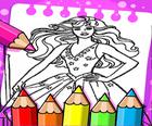 Barbie Kleurboekbarbie Speletjies Vir Gratis