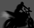 影子自行车骑手