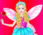 Barbie angelas puošniai apsirengti
