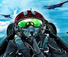 Jet Avcı Uçağı Hava Saldırısı-Ortak Savaş Hava Kuvvetleri 2D