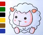 Bambino pecore ColoringBook