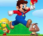 Super Mario hoppe og løbe