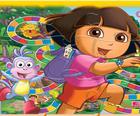 Dora opdagelsesrejsende puslespil spil