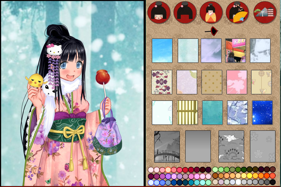 Anime dress up game