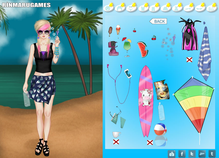 Juego Mega summer dress up game · a juegos en línea gratis