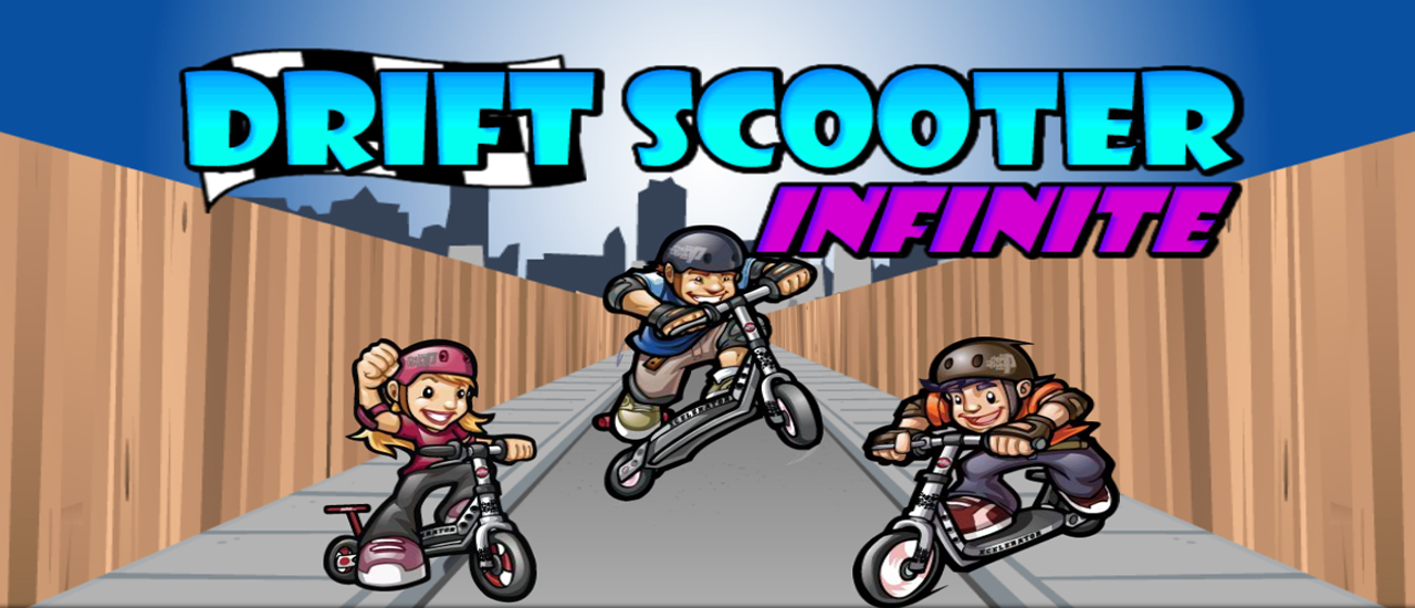 Scooter игра. Игру дрифт самокат.