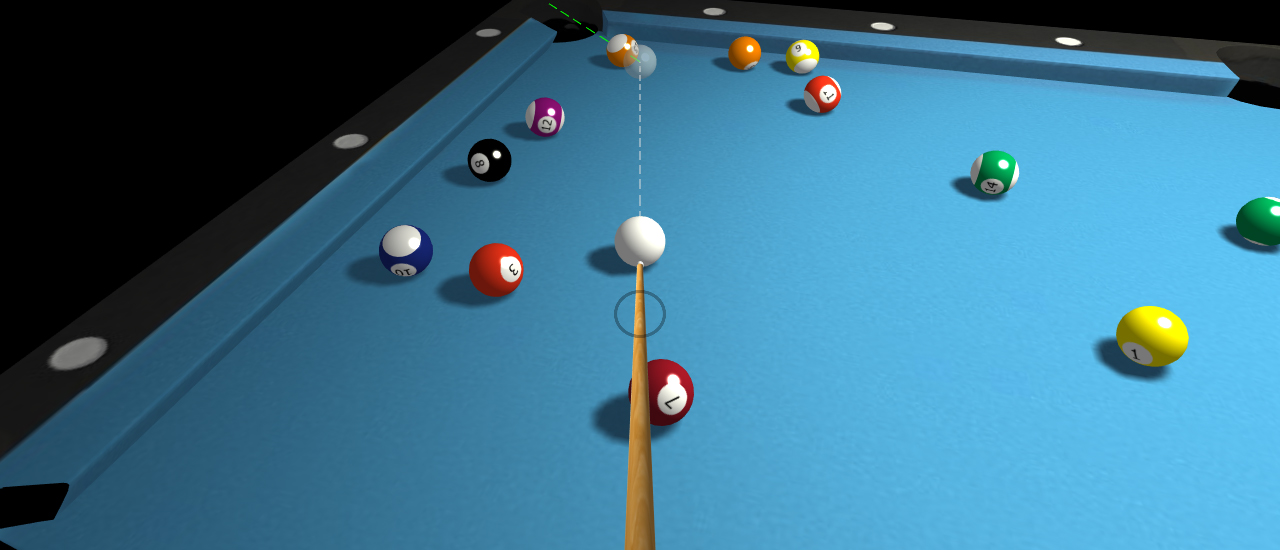 Игра 3Д Бильярдный шар 3d Billiard 8 Ball Pool играть онлайн