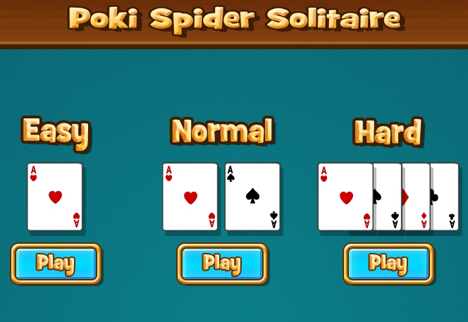 Poki Spider Solitaire - Play Online Game on FreeGamesBoom